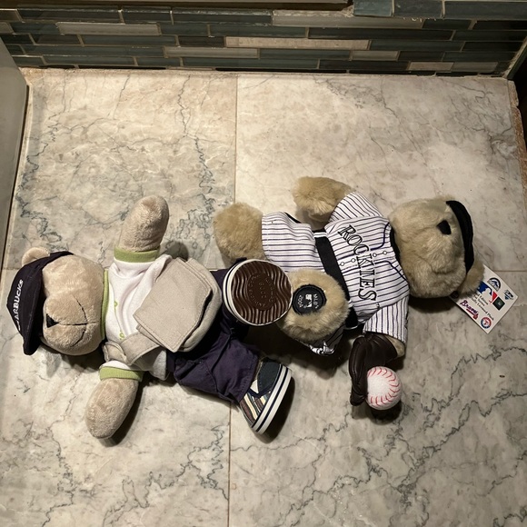 New Two Starbucks Colorado Bearista Bears 2004 & 2008 MLB Colorado Rockies - Picture 4 of 6